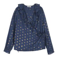 Blouse cache-cur à pois